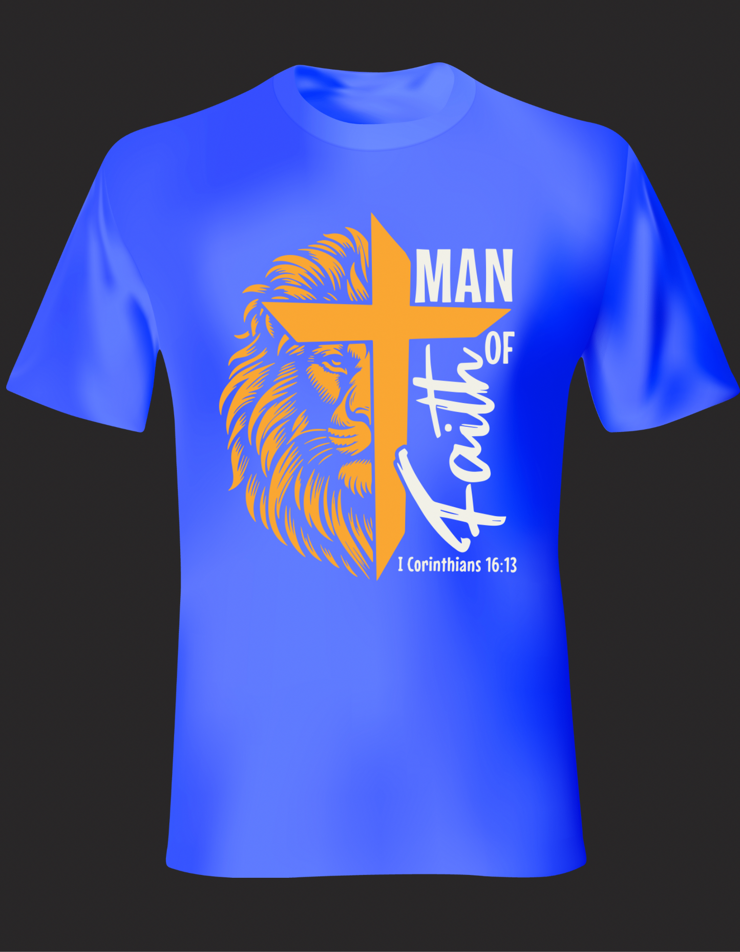 Man of Faith T-Shirt Christian Inspirational Apparel