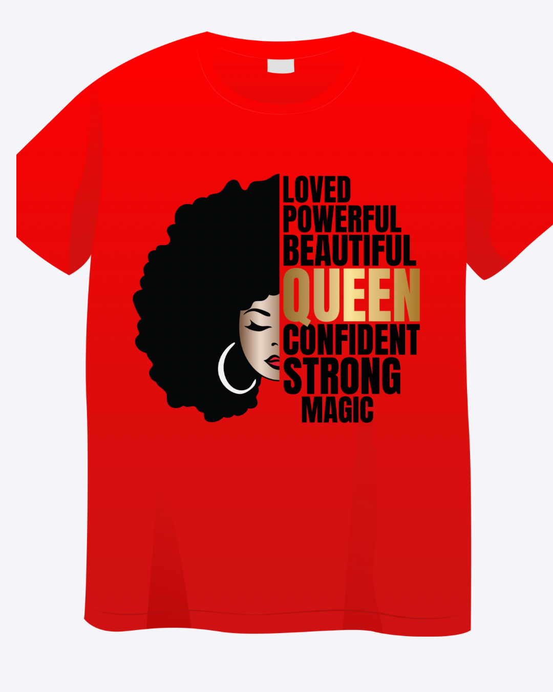 Queen Magic" Afro Beauty Tee