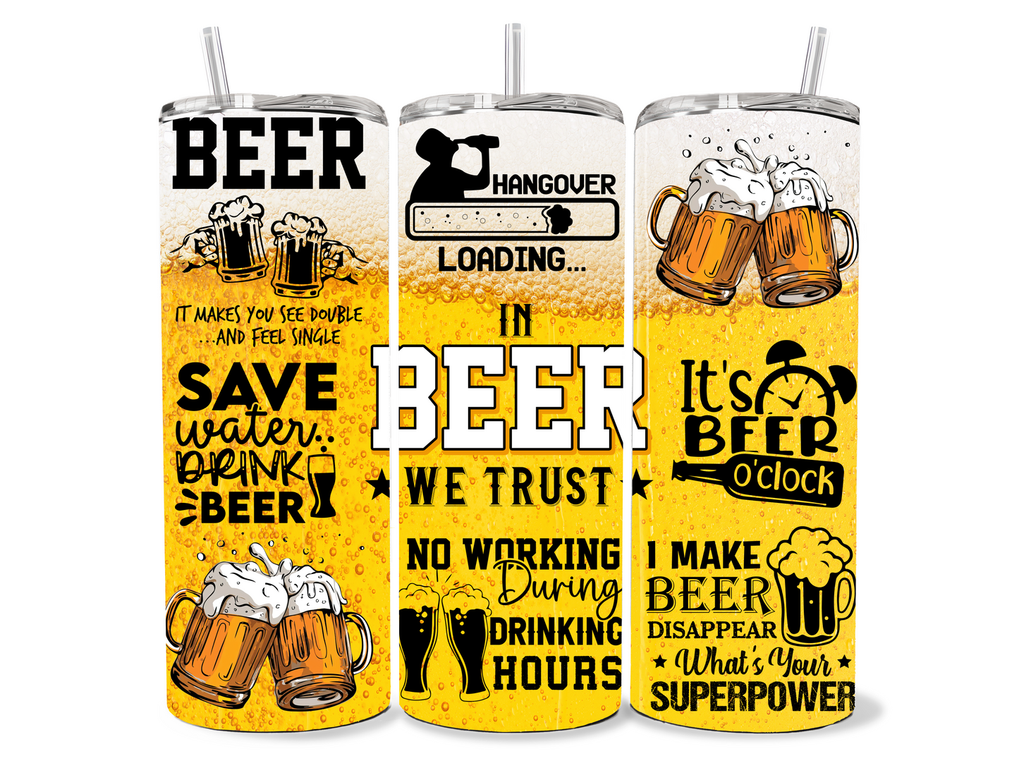 Hangover Loading" Beer Tumbler