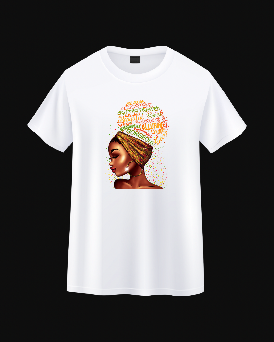 Queen in Her Headwrap Tee