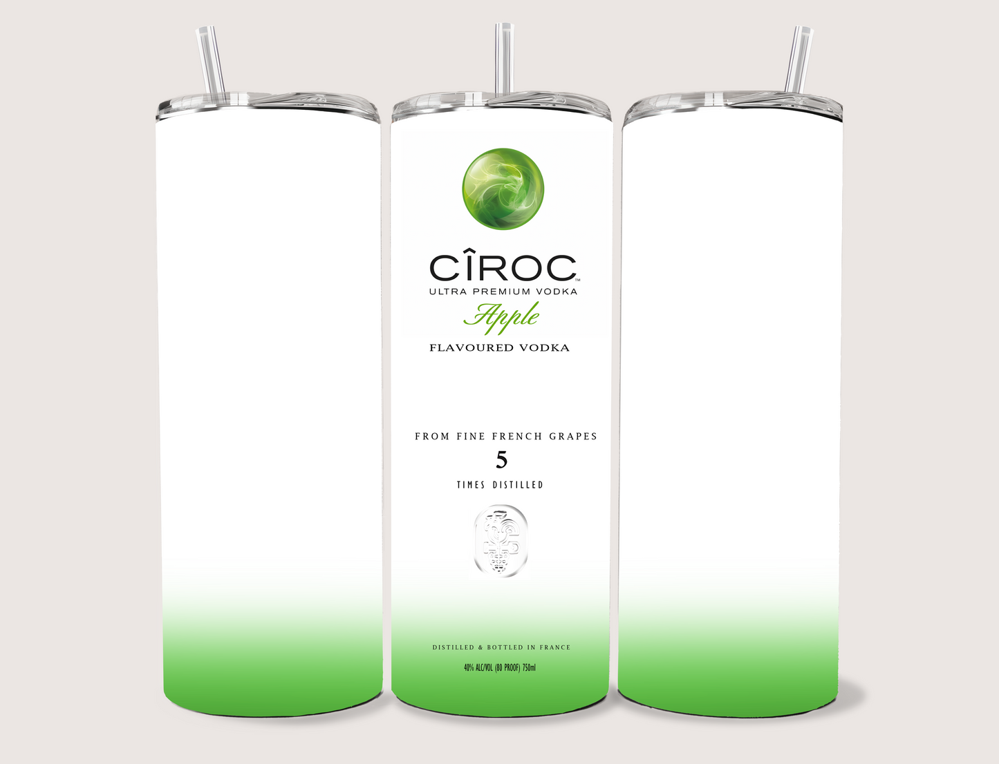 Ciroc Flavored Vodka Tumbler Collection – 5 Design Set