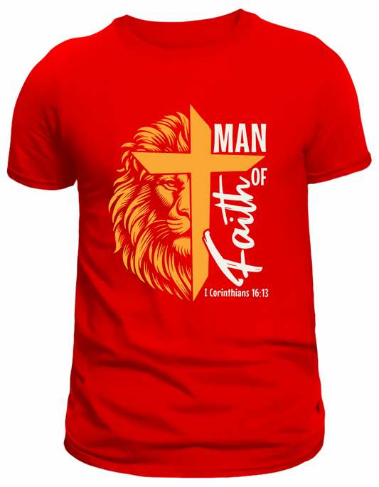 Man of Faith T-Shirt Christian Inspirational Apparel