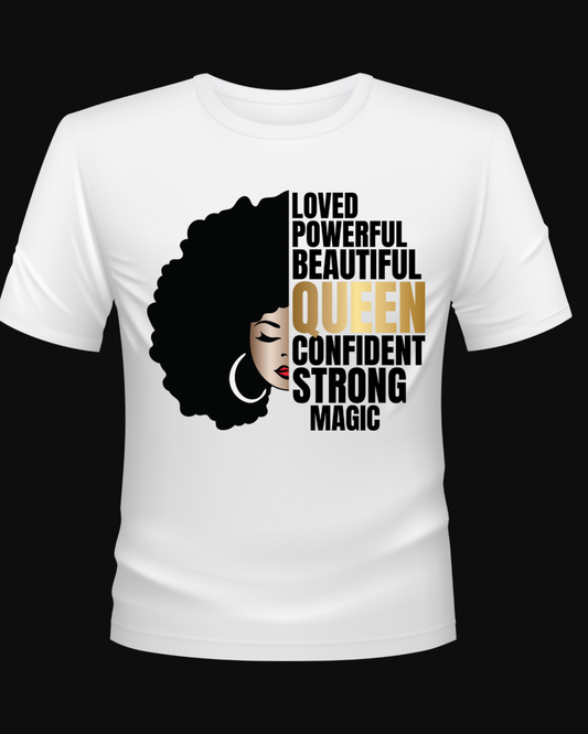 Queen Magic" Afro Beauty Tee