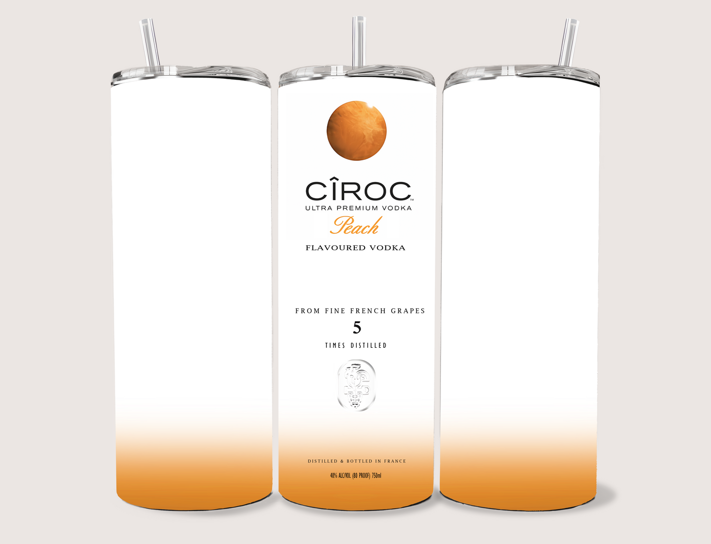 Ciroc Flavored Vodka Tumbler Collection – 5 Design Set