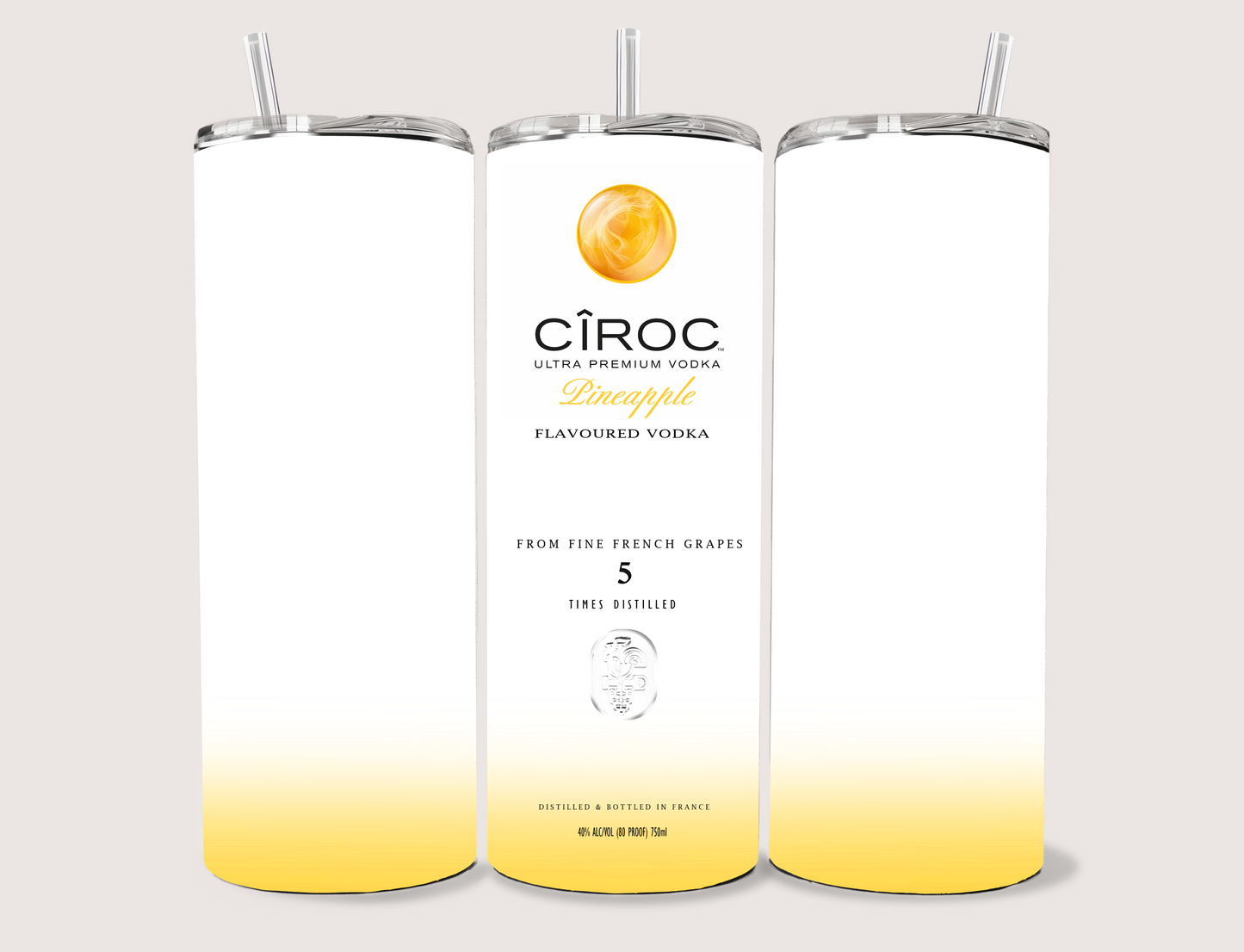 Ciroc Flavored Vodka Tumbler Collection – 5 Design Set