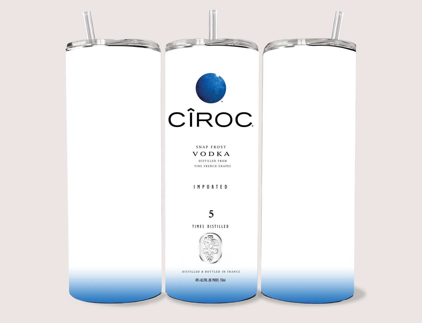 Ciroc Flavored Vodka Tumbler Collection – 5 Design Set