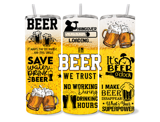 Hangover Loading" Beer Tumbler