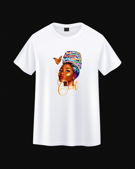 God Says I Am Butterfly Tee